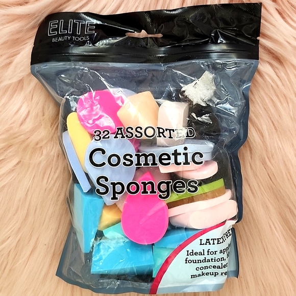 Brand New ELITE BEAUTY TOOLS ASSORTED COSMETIC SPONGES-32CT - Picture 1 of 4